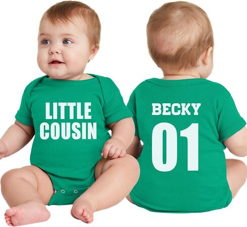 NACRE APPAREL Custom Baby Bodsuits for Boy Girl Add Your Text 2 Sides Personalized Infant Bodysuit in Kuwait