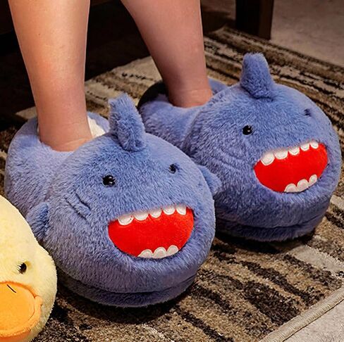 Unisex Novelty Cute Animal Feet Slippers Indoor House Plush Slippers Funny Christmas Halloween Gifts - One Size Fits Most in Kuwait