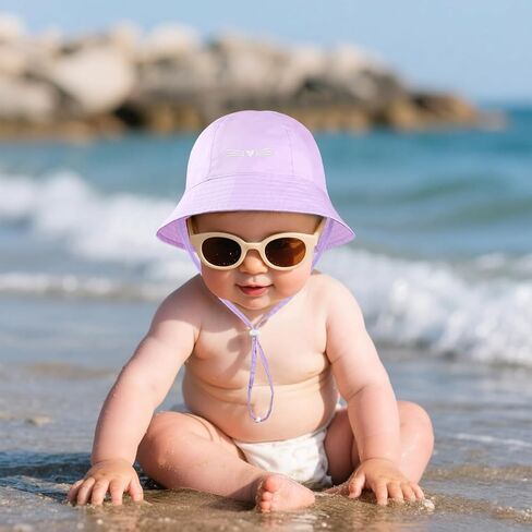 Baby Girl Sun Hat Foldable Wide Brim Toddler Cat Bucket Hat Summer UPF50+ Sun Protection Beach Cap Hats for Kids in Saudi Arabia