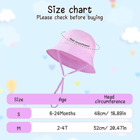 Baby Girl Sun Hat Foldable Wide Brim Toddler Cat Bucket Hat Summer UPF50+ Sun Protection Beach Cap Hats for Kids in Saudi Arabia
