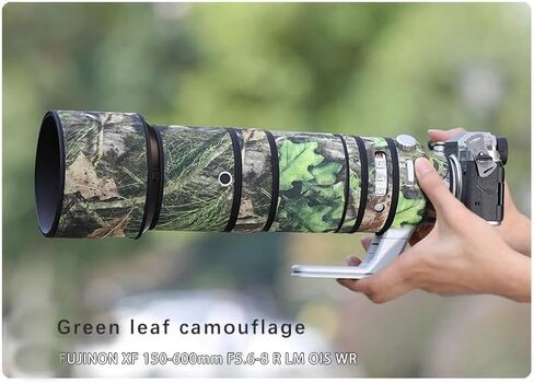 CHASING BIRDS Camouflage Waterproof Lens Coat for FUJIFILM XF 150-600mm F5.6-8 R LM OIS WR Rainproof Lens Protective Cover (Reed Camouflage) in Kuwait