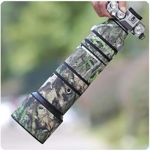 CHASING BIRDS Camouflage Waterproof Lens Coat for FUJIFILM XF 150-600mm F5.6-8 R LM OIS WR Rainproof Lens Protective Cover (Reed Camouflage) in Kuwait