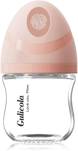 Natural Small Glass Baby Bottle 3 oz, Very Slow Flow Nipple, 1 pk - White in Kuwait