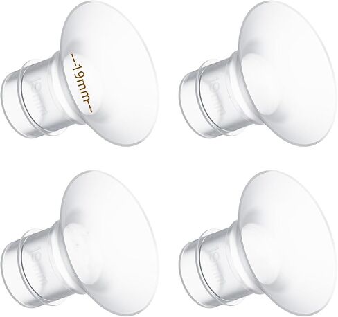 4PCS Flange Insert 13mm Compatible with Momcozy M5/M6/M9/S12 Pro/S9 Pro/V1 Pro/V2 Pro, Spectra/Medela/Elvie/NCVI/TSRETE/eufy/Lansinoh/Paruu/MomMed Breast Pump 24mm Shields/Flanges in Kuwait