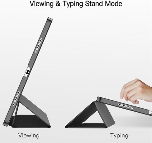 حافظة JETech لجهاز iPad Pro مقاس 12.9 بوصة (الجيل السادس/الخامس، موديل 2022/2021)، غطاء ذكي بغطاء خلفي صلب ورفيع مع تنبيه/غفو تلقائي (أسود) in Saudi Arabia