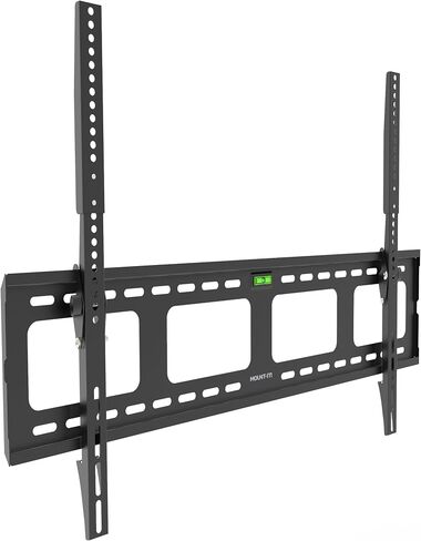 حامل تثبيت على الحائط للتلفزيون قابل للإمالة من Mount-It لشاشات LCD مسطحة مقاس 32-60 بوصة أو LED أو OLED أو 4K أو بلازما - سعة 175 رطلًا، ملف تعريف 1.5 بوصة، الحد الأقصى VESA 600x400 (MI-318B)، أسود، 60 in Saudi Arabia