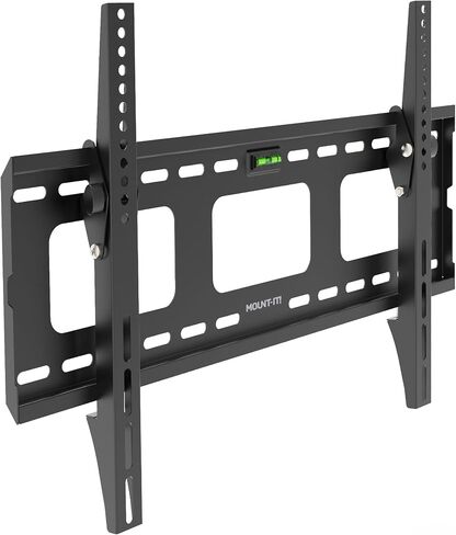 Mount-It! Heavy-Duty Fixed Tilt TV Wall Mount for 43–90 Inch Flat Screen TVs | Low Profile 1.5" Slim Design | VESA 100x100 to 800x600 | 220 lb Capacity | 8° Downward Tilt | 16"/24" Stud Installation in Kuwait