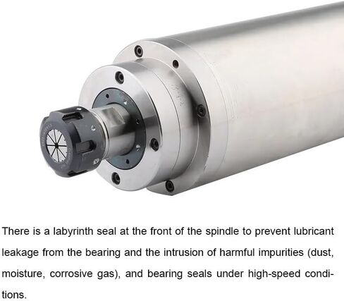 Spindle 3.2KW CNC Spindle Motor ER25 Water-Cooled Spindle Motor 380V 4 Bearings, Used For Router Engraving Machine Metal Tools(3.2kw 100mm 380V) in Saudi Arabia