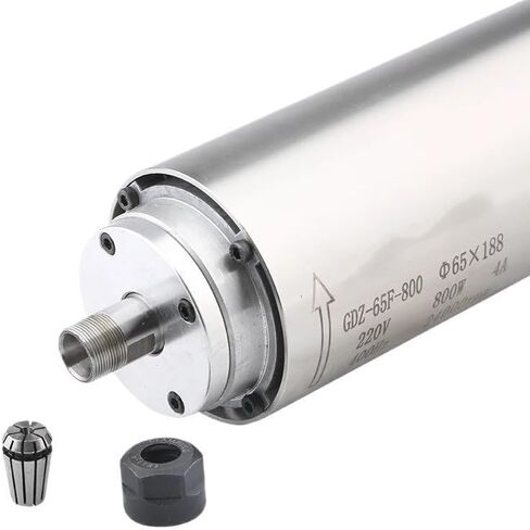 Spindle 65F-800W ER11 65MM Air-Cooled Spindle Motor 24000rpm 220v/380V AC Spindle For CNC Router Engraving Drill Press Tools(800W 220V) in Saudi Arabia