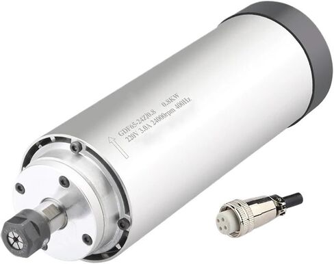 Spindle F65-24Z-0.8 Milling Spindle 800w ER11 Air-Cooled Spindle Motor 220V Diameter 65mm For CNC Router Woodworking Engraving Tools in Saudi Arabia