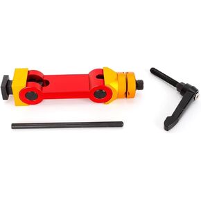 Precision Milling Vise Part Stop, 5 Axis Milling Machine Adjustable CNC Mill Work Stop Movement Mill Work Stop Part Locator Tools, Red