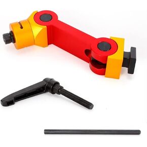 10 Milling Vise Part Stop,Red Milling Machine 5 Axis Movement CNC Mill Work Stop Part Locator, Adjustable Precision APM Mill Vise Stop Workpiece