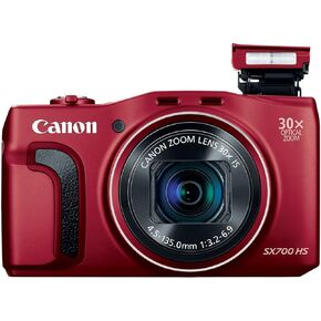 Canon PowerShot SX700 HS 16MP DIGITAL CAMERSS - WI -FI ممكّن (RED) (متجدد)