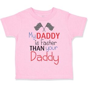 Cute Rascals Toddler T-Shirt Dad My Daddy is Faster Than Your Daddy Race Car Dad Father's Day