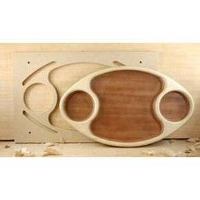 Woodline Bowl and Tray Football Template