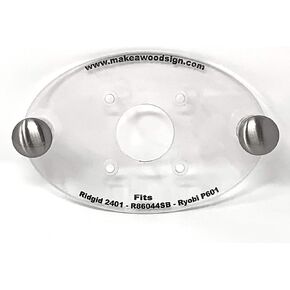 Dave's - Palm Router Acrylic Router Base Plate Compatible with Ridgid R2401 MADE IN AMERICA