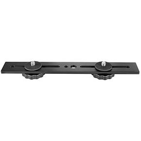 8 inch Dual Flash Camera Mount Tripod Bracket with 1/4 Screw for 3D Stereoscopic Photography DSLR Camera Accessories, black, 405347