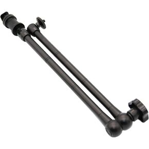 Andoer 20 Inch Adjustable Articulating Friction Arm Aluminum Alloy 2KG Payload with Cold Shoe Universal 1/4 Screw for Flash Light Field Monitor Phone Mount Tripod Mounting