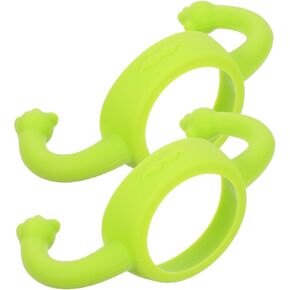 2pcs Silicone Bottle Handles Soft Comfortable Grip for Feeding Bottles Fit for Toddlers and Sturdy Easy to Design
