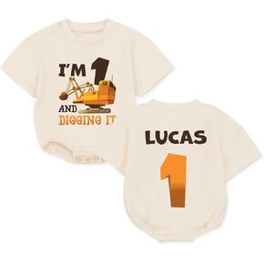 Personalized Space Astronaut 1St Birthday Romper, First Trip Around The Sun Outfit Boy, First Birthday