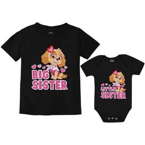 Tstars Paw Patrol Skye Big Sister Little Sister Matching Outfits Girls Sibling Shirts