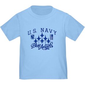 CafePress U.S. Navy Blue Angels Squadron Toddler T Shirt Cute Toddler Graphic Tee, 100% Cotton