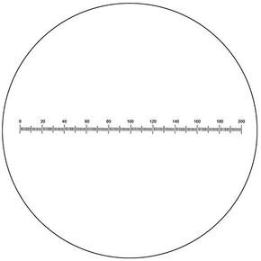 bolioptics المجهر العدسة الشبكية المقياس الميكرومتر المسطرة ضياء. 27mm ، 10mm/200 div. RT20101192