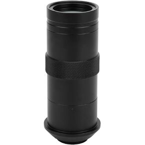 8X-100X Adjustable C Mount C Mount Lens, 8X-100X C Mount Lens Lens Magnification Industrial Microscope Camera Lens 25mm Zoom Magnifying Lens