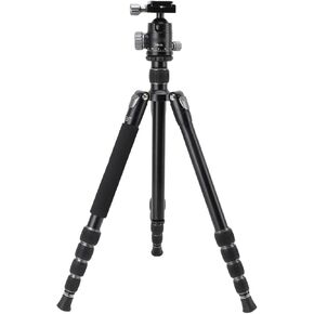 Aluminum Alloy Lightweight Travel Camera Tripod with Ball Head for Photography Live Streaming