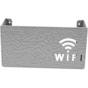 DOITOOL Router Wall Mount Storage Box Nail WiFi Holder for Home Organization Stylish Design Space-Saving for Routers and Accessories Finish