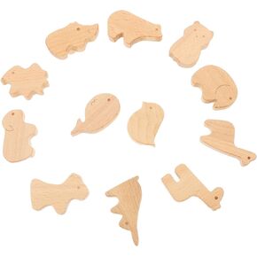 Homsfou Graphic Knobs 12pcs الدرج الخشبي مقابض للأولاد والبنات خزائن حضانة الفتيات سهلة التثبيت