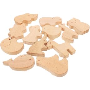 12pcs Cute Wooden Animal Drawer Knobs Natural Wood Pulls for Boy Girl Rooms Playful Animal Shapes Design Stylish Nursery Dresser Handles for Decor