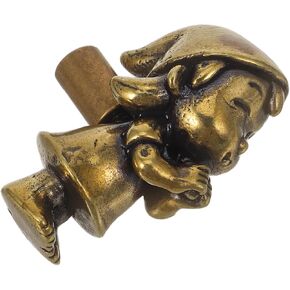 Gadpiparty Brass Door Handle Girls' Praying Doll Design Decorative Knob for Kids' Dresser Cabinet