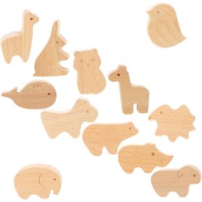DOITOOL Whimsical Animal Drawer Handles 12pcs Decorative Knobs for Kids Furniture Sturdy Wooden Cabinet Pulls