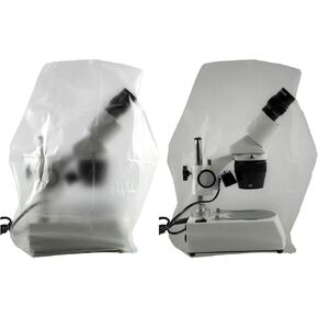 غطاء غبار المجهر (صغير) مجعد ، شفاف Bolioptics MA02022102 (يناسب المجاهر الصغيرة مع أقصى ارتفاع 14 بوصة)