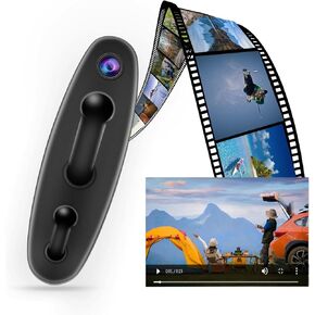 Mini Body Camera HD 1080P Video Recorder Nanny Cam with Motion Detection, Small Video-Only Camera Indoor Security Cam for Baby/Pet, No Audio