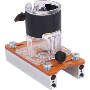 Trimming Router Protection Cover, Aluminum Alloy, Engiineering Plastic, Slot Plate Locator with Clear Cover, Power Tool, Positioner for Woodworking