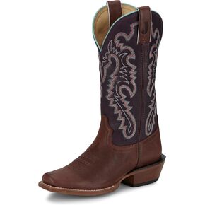 Justin Women's Breaking News 13" Medium Square Toe Western Boot