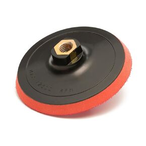 Glass Polish 4 inch (100mm) Hard Density Foam Backing Pad with 5/8"-11 Thread for Rotary Polishing Machines - Hook and Loop Grip - GP12603