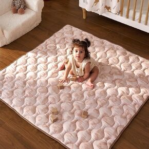 Momcozy Baby Play Mat للأرضية ، حصيرة مسرحية سميكة 50 × 50 ، زميل للعب في وقت البطن ، مقاوم للماء وغير قابلة للطي ، حصيرة في الهواء الطلق مع مقبض حمل ، فورست وورلد
