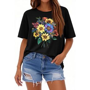 Graphic Tees for Women Beach Vacation Clothes Travel Outfits T Shirts Going Out Tops Womens Tshirts Cotton Loose