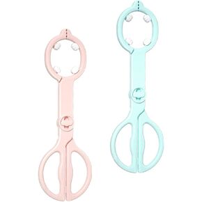 2pcs Feeding Bottle Clamp Heat-resistant Bottle Tong Anti-slip Design for Handling Extended Handle for Easy Use Lightweight Tpe Material
