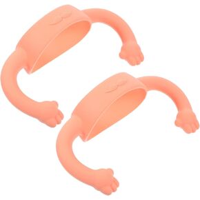 Milisten 2Pcs Silicone Bottle Handle Comfortable Milk Bottle Handles for Easy to Install Soft and Sturdy for Feeding Bottles