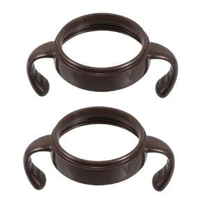 VANZACK 2Pcs Bottle Handle Grip Lightweight Replacement for Wide Neck Bottles Easy to Hold Feeding Accessory Durable and Versatile for Brown Color