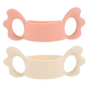 Kisangel 2pcs Bottle Handle Soft Silicone Feeding Handles for Newborns and Toddlers Flexible Easy to Clean for Convenient Grip During Feeding
