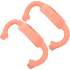 2Pcs Silicone Bottle Handles for Soft Feeding Bottle Handle Comfortable and Safe for Suitable for Milk Bottles