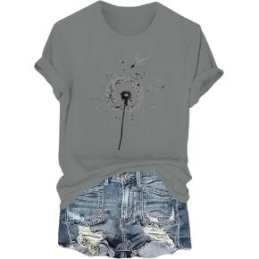 Womens Summer Tops Women's Clothes for Women Casual T Shirts Business Sun Shirt Women Graphic Tee Office Wear