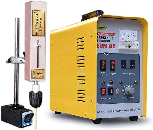 EDM-8C 800W ، 110 فولت EDM المحمولة ، TAP ERODER ، مزيل النقر المكسور ، النقر فوق التفكك ، النقر فوق الموقد ، قم بإزالة بسرعة 5/64 '' إلى 25/32 '' صنابير مكسورة ، تدريبات ، مسامير ، مسامير (إعداد عمق ثقب) in Kuwait