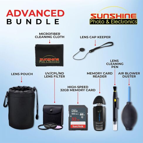 70-200mm f2.8 DG DN OS Sports Lens for Sony E with Sunshine Photo Advanced Bundle - 4 Years USA Manufacturer Warranty in Kuwait