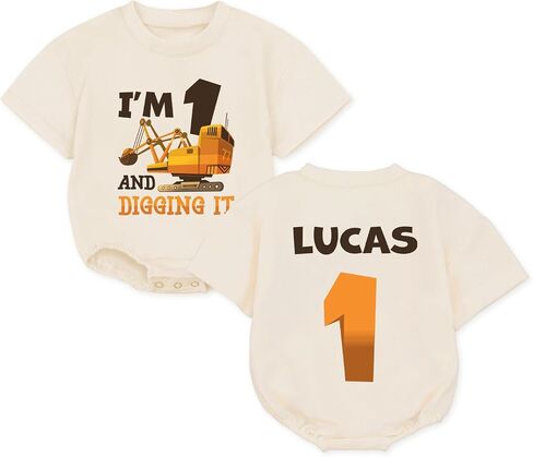 Personalized Space Astronaut 1St Birthday Romper, First Trip Around The Sun Outfit Boy, First Birthday in Kuwait